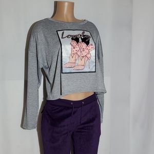 NEW LOVELY Women's top long sleeve SIZE L